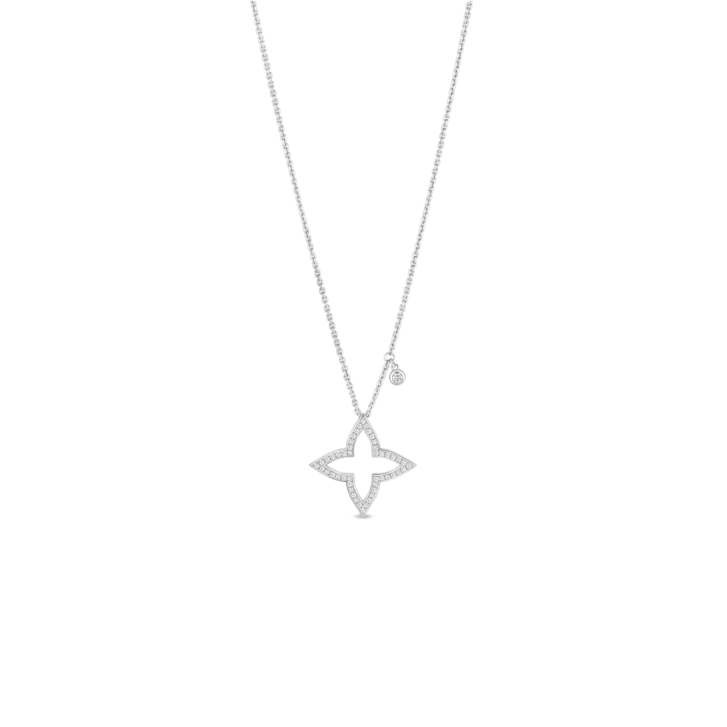 l**is v*t*n ombre blossom pendant, white gold and Di*m*nds q03093